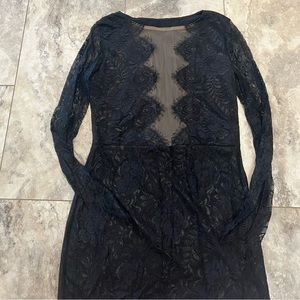 Black lace dress